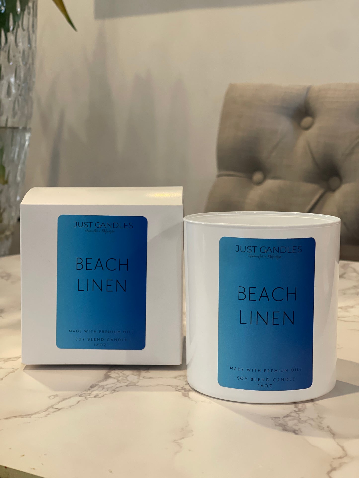 Beach Linen Candle