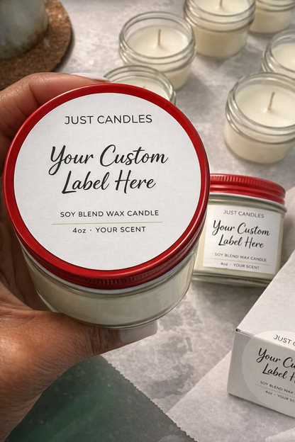 Custom Candle Party Favors (4oz)