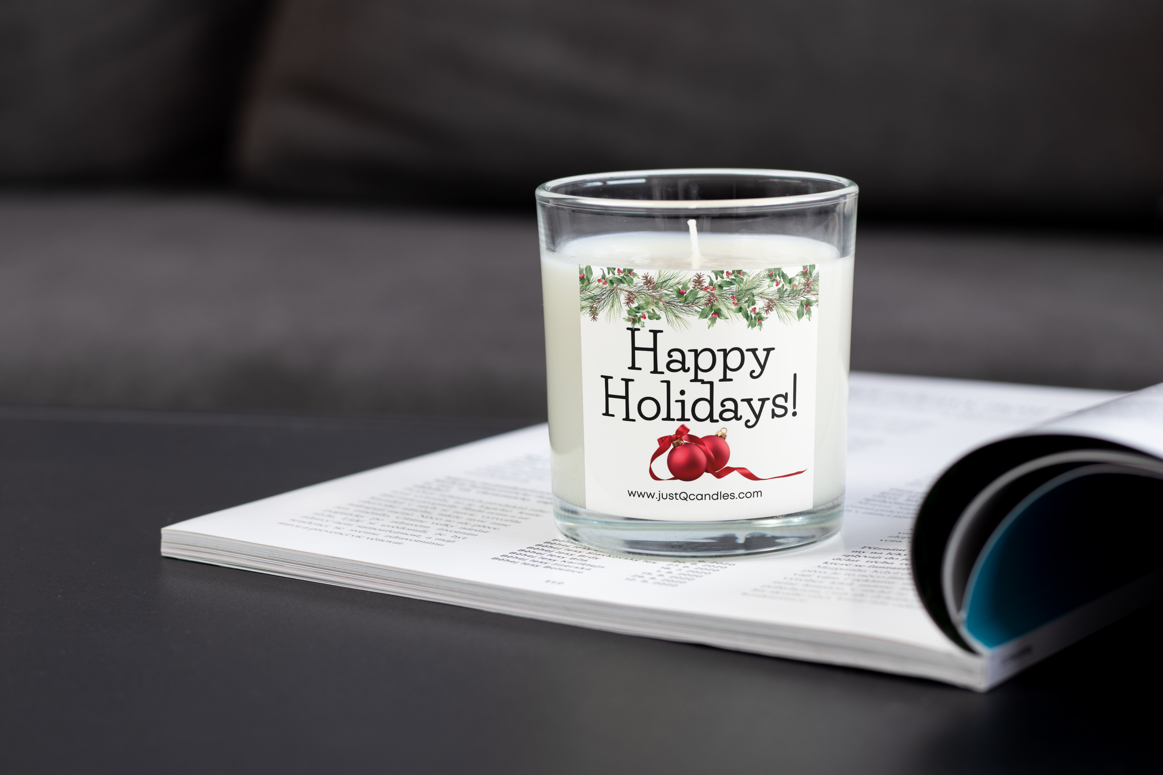 7oz Happy Holidays Candle